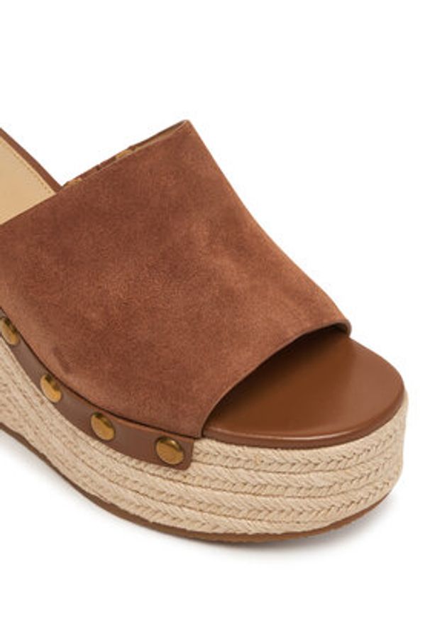 MICHAEL Michael Kors Espadryle Mayes 40S6MYMS1S Brązowy. Kolor: brązowy. Materiał: skóra, zamsz