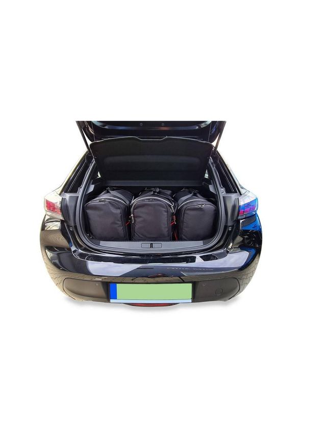 KJUST - Torby Do Bagażnika Peugeot E-208 Hatchback Ev 2019+ 3Szt Kjust. Kolor: czarny. Styl: sportowy