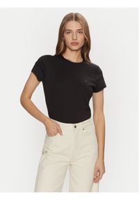 Calvin Klein T-Shirt K20K208049 Czarny Slim Fit. Kolor: czarny. Materiał: bawełna #1