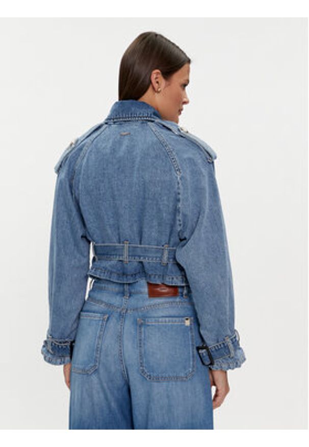 Liu Jo Kurtka jeansowa UA4233 DS059 Niebieski Regular Fit. Kolor: niebieski. Materiał: bawełna