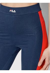 Fila Kolarki Basel FAW0147 Granatowy Slim Fit. Kolor: niebieski. Materiał: bawełna