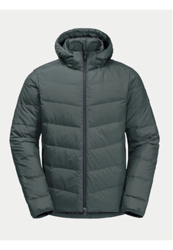 Jack Wolfskin Kurtka puchowa Colonius Jkt 1207431 Zielony Regular Fit. Kolor: zielony. Materiał: syntetyk