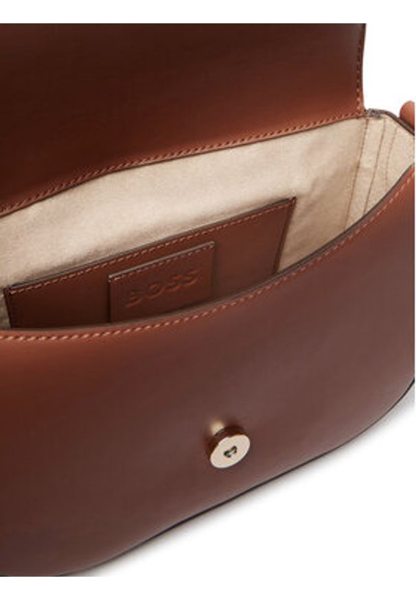 BOSS Torebka Numah 50547756 Brązowy. Kolor: brązowy. Materiał: skórzane