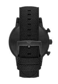 Emporio Armani zegarek AR11450 męski kolor czarny. Kolor: czarny. Materiał: skóra, materiał #3