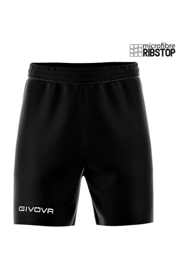 Givova Street Sport Szorty Czarne 2XS - Oddychające i Lekkie. Kolor: czarny. Materiał: poliester, mikrofibra. Długość: krótkie. Sezon: lato