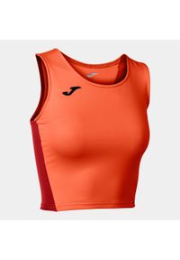 Tank top do biegania damski Joma R-Winner Crop top. Kolor: pomarańczowy. Sport: bieganie #1