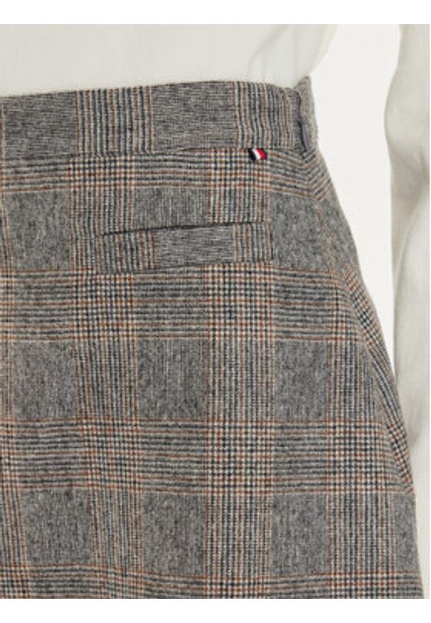 TOMMY HILFIGER - Tommy Hilfiger Spódnica mini WW0WW43471 Beżowy Regular Fit. Kolor: beżowy. Materiał: wełna, syntetyk