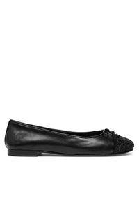 Tory Burch Baleriny Cap-Toe Pave Ballet 166214 Czarny. Kolor: czarny. Materiał: skóra #1