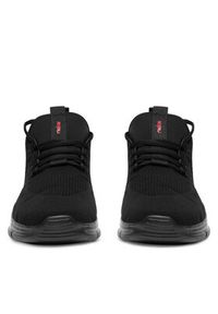 Rieker Sneakersy B7376-00 Czarny. Kolor: czarny. Materiał: materiał #5