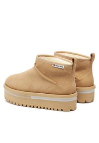 Tommy Jeans Śniegowce Tjw Suede Flatform Boot Wl EN0EN02599 Beżowy. Kolor: beżowy. Materiał: zamsz, skóra