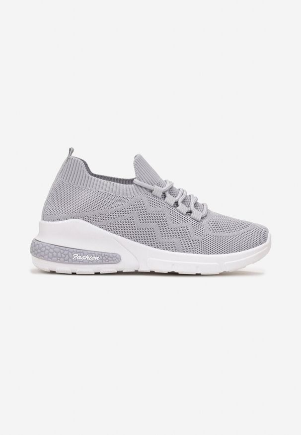 Born2be - Szare Buty Sportowe Amathousa. Okazja: na co dzień. Kolor: szary. Materiał: jeans. Sport: fitness