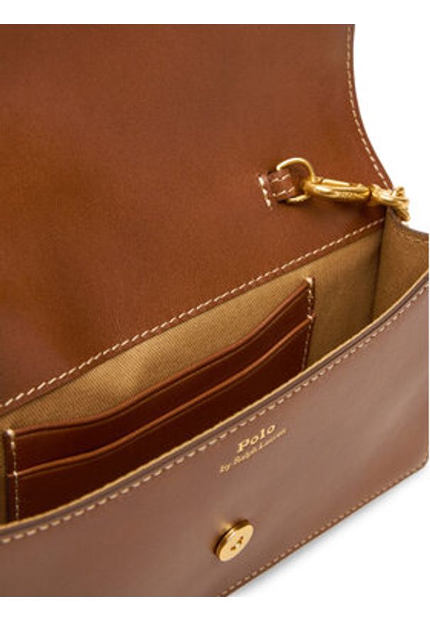 Polo Ralph Lauren Torebka 427961946003 Brązowy. Kolor: brązowy. Materiał: skórzane