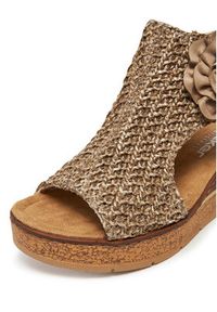 Rieker Sandały 63791-60 Brązowy. Kolor: brązowy. Materiał: materiał #3