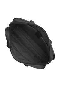 Wittchen - Damska torba na laptopa 11”/12” z ekoskóry klasyczna czarno-srebrna. Kolor: wielokolorowy, czarny, srebrny. Materiał: skóra ekologiczna. Styl: klasyczny #4