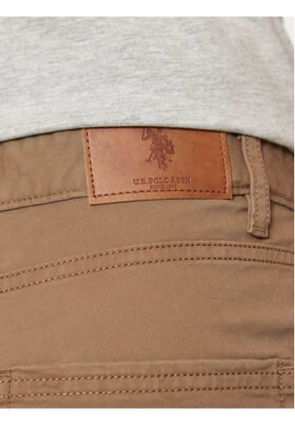 U.S. Polo Assn. Spodnie materiałowe MUP3385 Beżowy Slim Fit. Kolor: beżowy. Materiał: bawełna