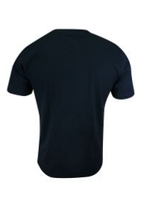Pako Jeans - T-shirt Bawełniany, Granatowy z Nadrukiem, Krótki Rękaw, U-neck -PAKO JEANS- Męski. Okazja: na co dzień. Kolor: niebieski. Materiał: bawełna. Długość rękawa: krótki rękaw. Długość: krótkie. Wzór: nadruk. Styl: casual