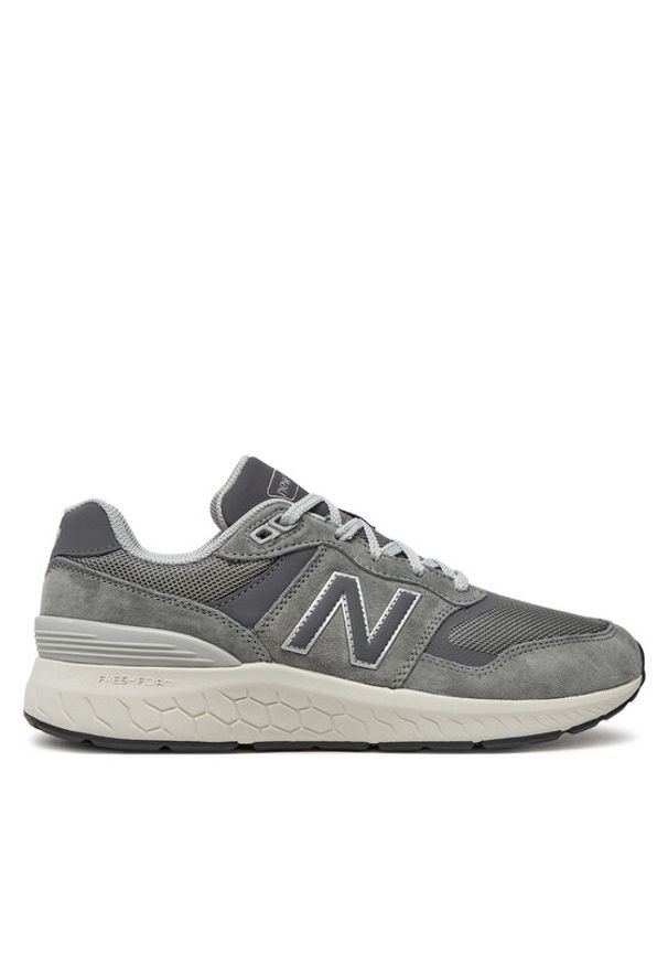 New Balance Sneakersy Walking 880 MW880CA6 Szary. Kolor: szary. Materiał: zamsz, skóra
