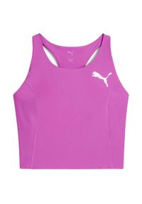 Puma W Raceday Ultraform Crop Bielizna Biustonosz Damskie. Kolor: czerwony. Sport: bieganie #1