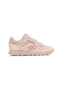 Buty do chodzenia damskie Reebok Classic Lthr. Zapięcie: sznurówki. Kolor: beżowy. Materiał: materiał, syntetyk. Szerokość cholewki: normalna. Model: Reebok Classic. Sport: turystyka piesza