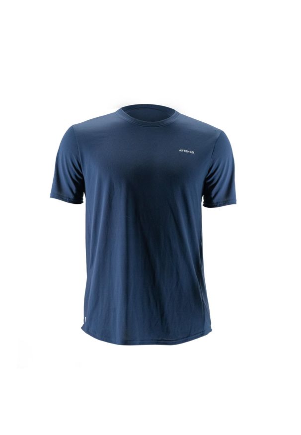 ARTENGO - Koszulka tenisowa męska Artengo TTS100 Club. Kolor: niebieski. Materiał: materiał, poliester. Sport: tenis
