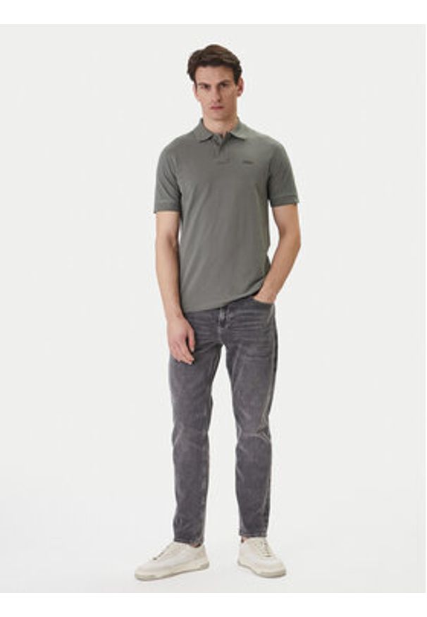 BOSS Polo Prime 50507813 Szary Regular Fit. Typ kołnierza: polo. Kolor: szary. Materiał: bawełna