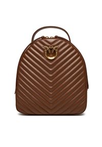 Pinko Plecak Love Click Classic Backpack . AI 24-25 PLTT 102530 A1J2 Brązowy. Kolor: brązowy. Materiał: skóra