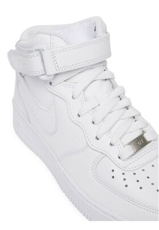 Nike Sneakersy Air Force 1 '07 Mid DD9625 100 Biały. Kolor: biały. Materiał: skóra. Model: Nike Air Force