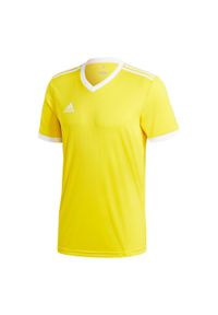 Adidas - Koszulka piłkarska adidas Tabela 18 Jersey męska. Kolor: żółty. Materiał: jersey. Sport: piłka nożna