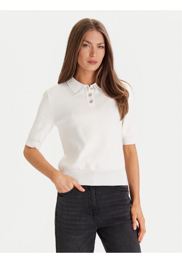 Morgan Sweter 252-MAP Écru Regular Fit. Materiał: syntetyk