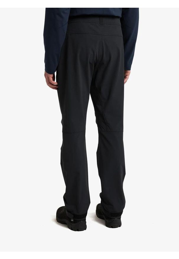 Haglöfs - Spodnie softshell męskie Haglofs Moran Softshell Standard Pant. Kolor: czarny. Materiał: softshell. Sport: turystyka piesza