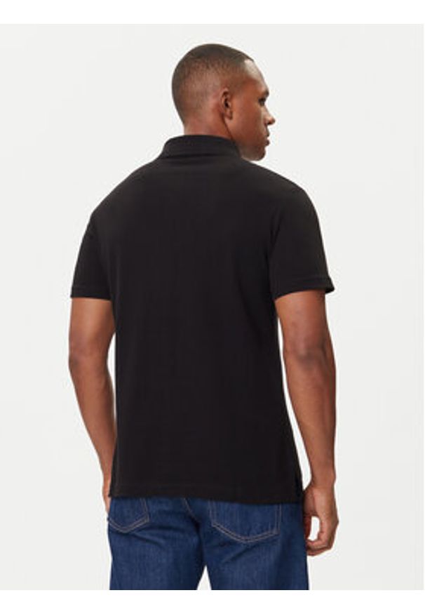 Versace Jeans Couture Polo 79GAGT06 CJ01T Czarny Regular Fit. Typ kołnierza: polo. Kolor: czarny. Materiał: bawełna