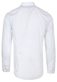 Koszula Wizytowa Wólczanka - Biała - Regular. Kolor: biały. Materiał: bawełna, poliester. Sezon: lato. Styl: wizytowy