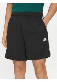 Adidas - adidas Szorty sportowe Train Essentials Piqué 3-Stripes Training Shorts IB8111 Czarny Regular Fit. Kolor: czarny. Materiał: syntetyk. Styl: sportowy #1