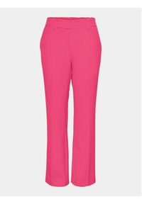 YAS Spodnie materiałowe Likka 26030744 Różowy Regular Fit. Kolor: różowy. Materiał: syntetyk #6