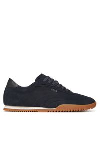 BOSS Sneakersy Careton 50548707 Granatowy. Kolor: niebieski. Materiał: skóra