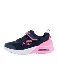 skechers - Buty sportowe Sneakersy dziewczęce, Skechers Microspec Max - Epic Brights. Zapięcie: rzepy. Kolor: różowy, wielokolorowy, niebieski. Materiał: syntetyk, materiał. Szerokość cholewki: normalna. Sport: turystyka piesza