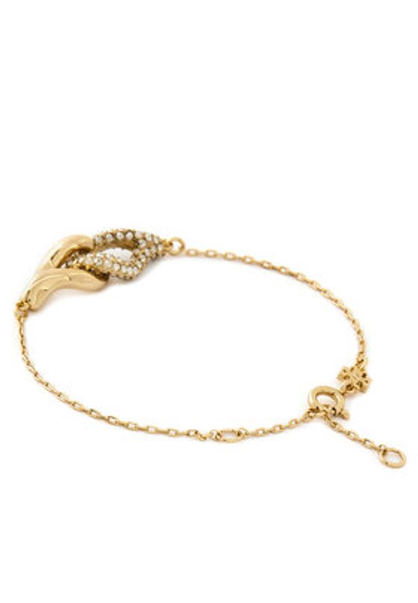 Tory Burch Bransoletka Interlocking Wishbone Bracelet 163709 Złoty. Materiał: złote. Kolor: złoty