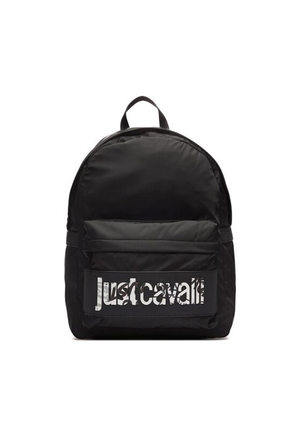 Just Cavalli Plecak 74QB4B30 Czarny. Kolor: czarny. Materiał: materiał