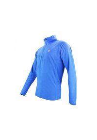 PEAK MOUNTAIN - Polar z kapturem zapinany na zamek 1/2 Peak Mountain. Typ kołnierza: kaptur. Kolor: niebieski. Materiał: polar. Sezon: zima. Sport: turystyka piesza #2