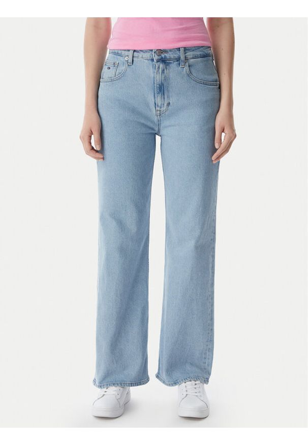 Tommy Jeans Jeansy Mia DW0DW23112 Niebieski jasny Straight Fit. Kolor: niebieski