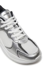 Hugo - HUGO Sneakersy Leon 50536308 Srebrny. Kolor: srebrny. Materiał: mesh, materiał #6