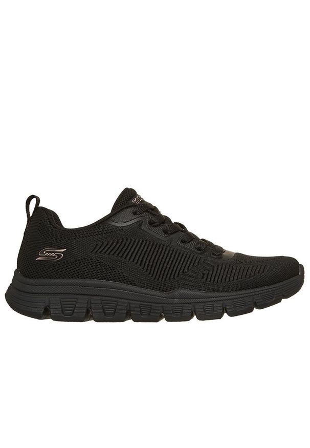 skechers - Buty damskie Skechers Bobs Sport B Light 117700BBK - czarne. Zapięcie: bez zapięcia. Kolor: czarny. Szerokość cholewki: normalna. Wzór: aplikacja. Model: Skechers Sport