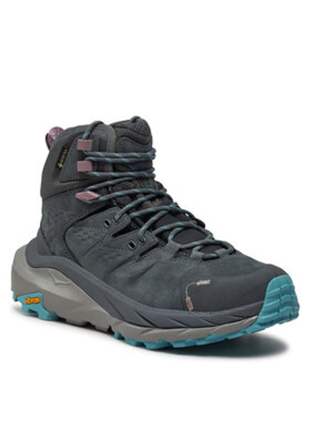 HOKA - Hoka Trekkingi Kaha 2 Gtx GORE-TEX 1123156 Szary. Kolor: szary. Materiał: skóra, nubuk