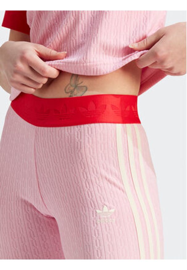 Adidas - adidas Legginsy IK7848 Różowy. Kolor: różowy. Materiał: syntetyk
