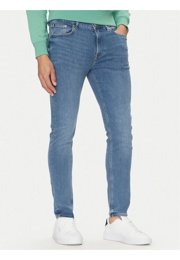 TOMMY HILFIGER - Tommy Hilfiger Jeansy Bleecker MW0MW38823 Niebieski Slim Fit. Kolor: niebieski