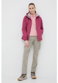 Jack Wolfskin kurtka outdoorowa Stormy Point kolor fioletowy. Kolor: fioletowy. Materiał: materiał