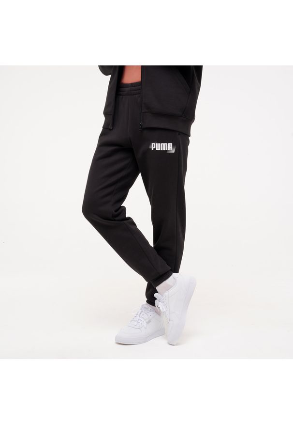 Spodnie dresowe męskie Puma Gym & Pilates. Kolor: czarny. Materiał: dresówka. Sport: joga i pilates
