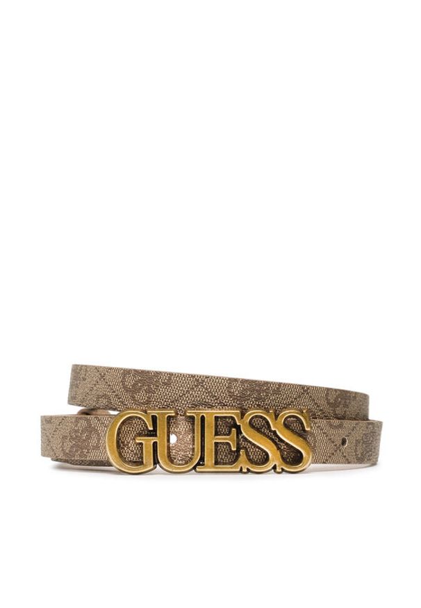 Guess Pasek Damski Noelle Belts BW7694 VIN20 Brązowy. Kolor: brązowy. Materiał: skóra