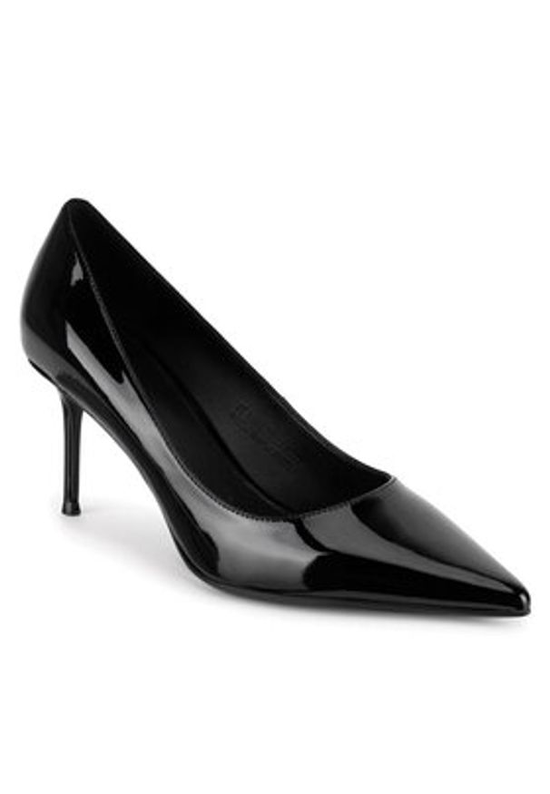 Gino Rossi Szpilki FRIDA-V1525-833-1 Czarny. Kolor: czarny. Materiał: lakier, skóra. Obcas: na szpilce