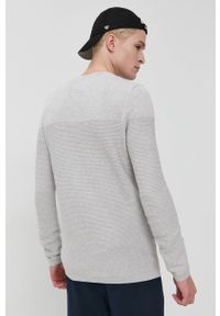 Tom Tailor Sweter męski kolor szary. Kolor: szary. Materiał: bawełna, materiał. Długość rękawa: długi rękaw. Długość: długie #4